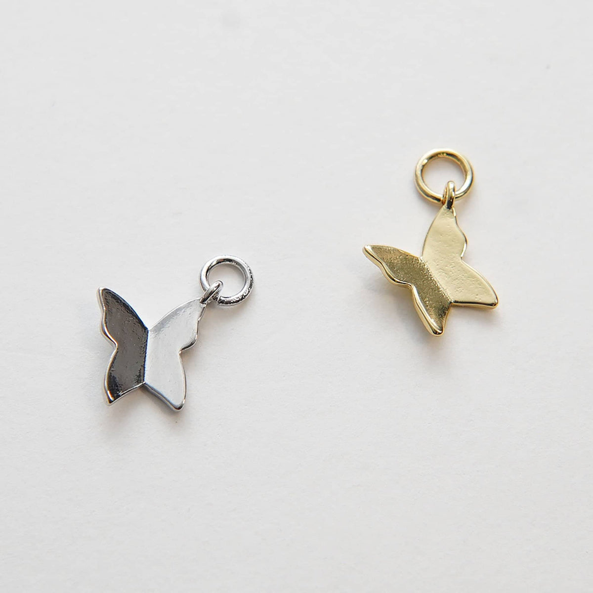 18K Gold Filled Butterfly Charm Pendant for Jewelry Making
