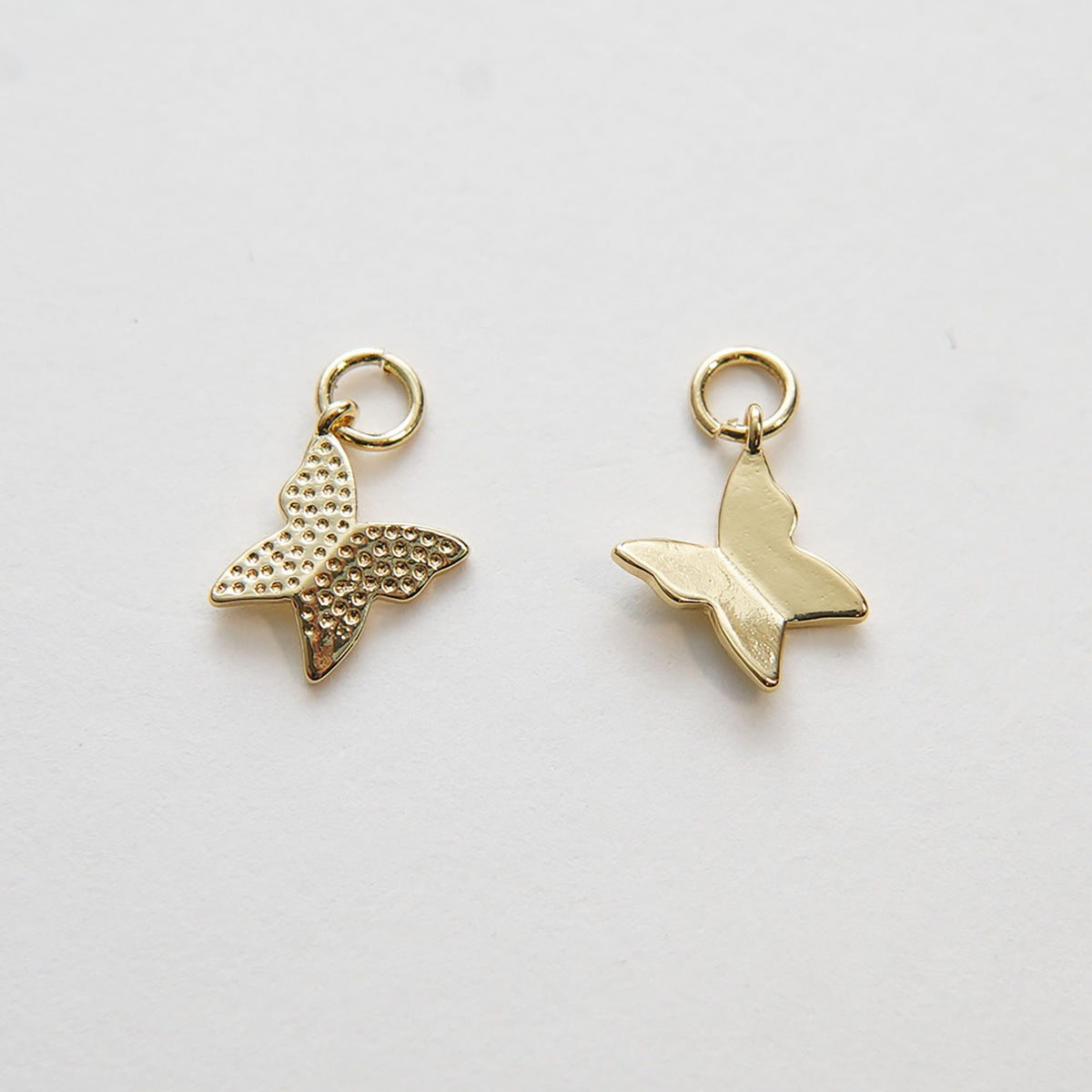 18K Gold Filled Butterfly Charm Pendant for Jewelry Making
