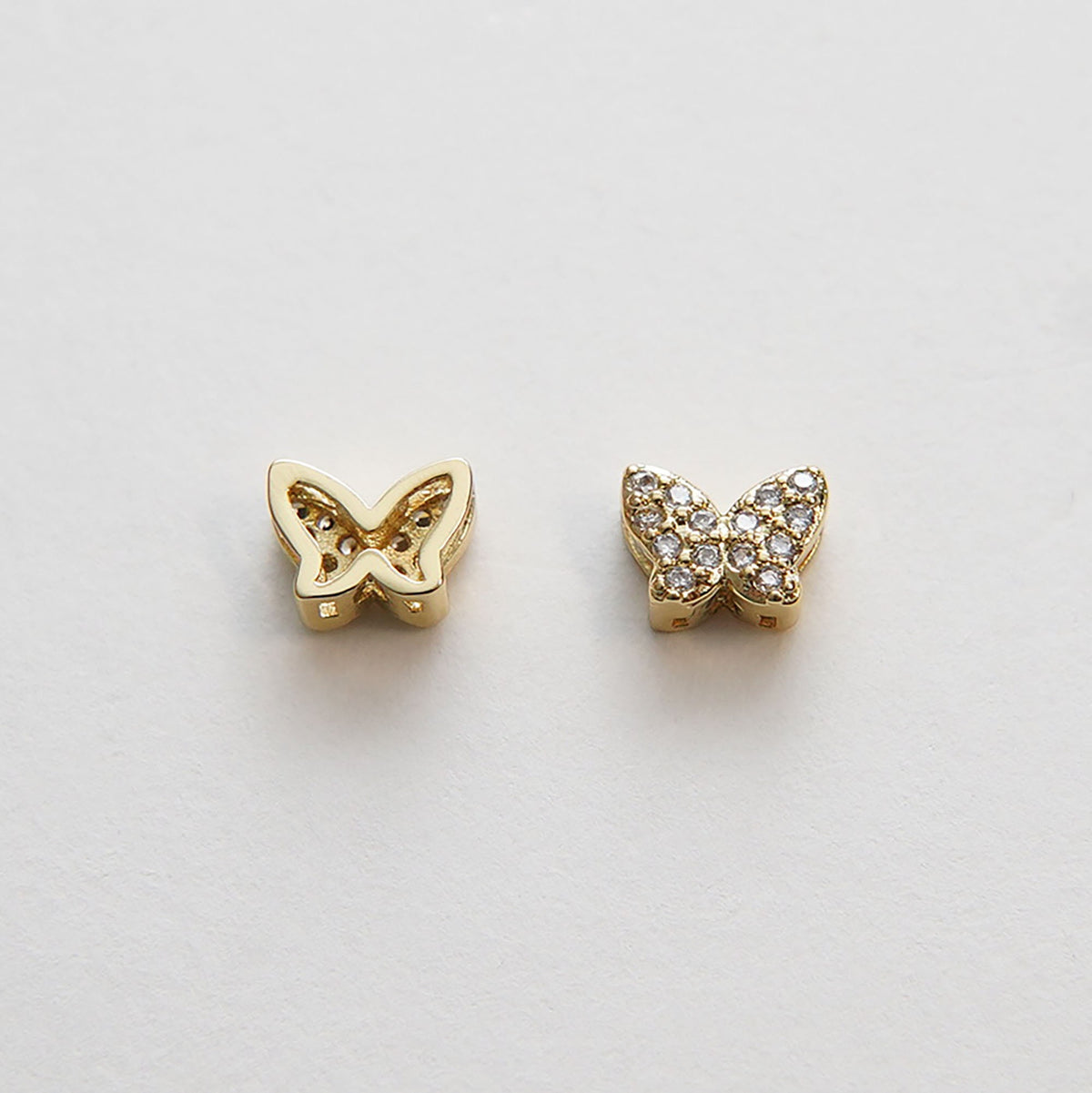 Gold Butterfly Charms,18K Gold Filled Butterfly Pendant,Silver Butterfly Charm Bracelet Necklace for DIY Jewelry Making Suppl