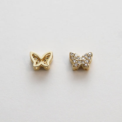 Gold Butterfly Charms,18K Gold Filled Butterfly Pendant,Silver Butterfly Charm Bracelet Necklace for DIY Jewelry Making Suppl