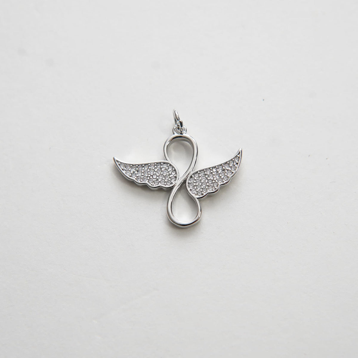 Gold Angel Wings Charms,18K Gold Filled CZ Micro Pave Wings  Pendant,Silver Angel Charm Bracelet Necklace for DIY Jewelry Mak