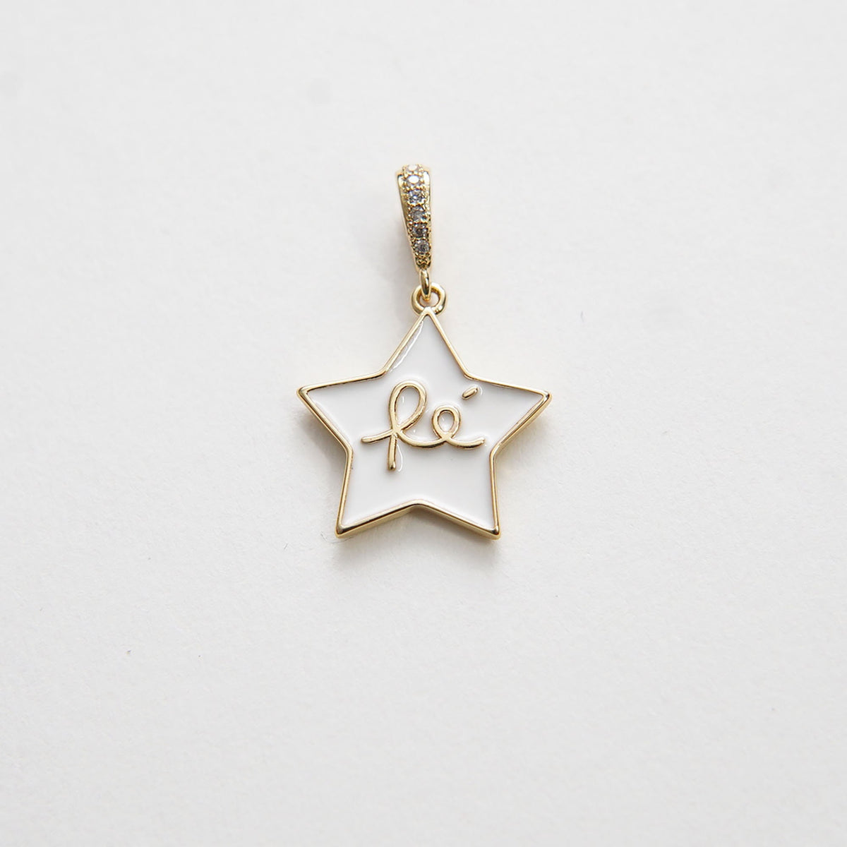 18K Gold Filled Enamel Star Charm Pendant for Jewelry Making