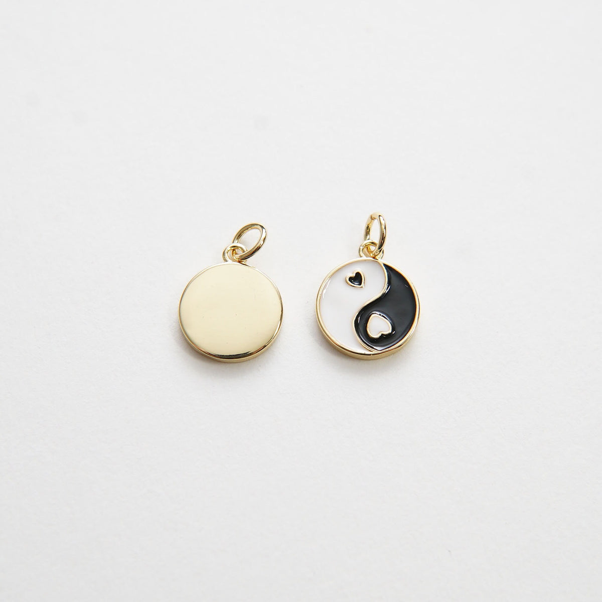 18K Gold Filled Hand Enamel Charm Pendant for Jewelry Making