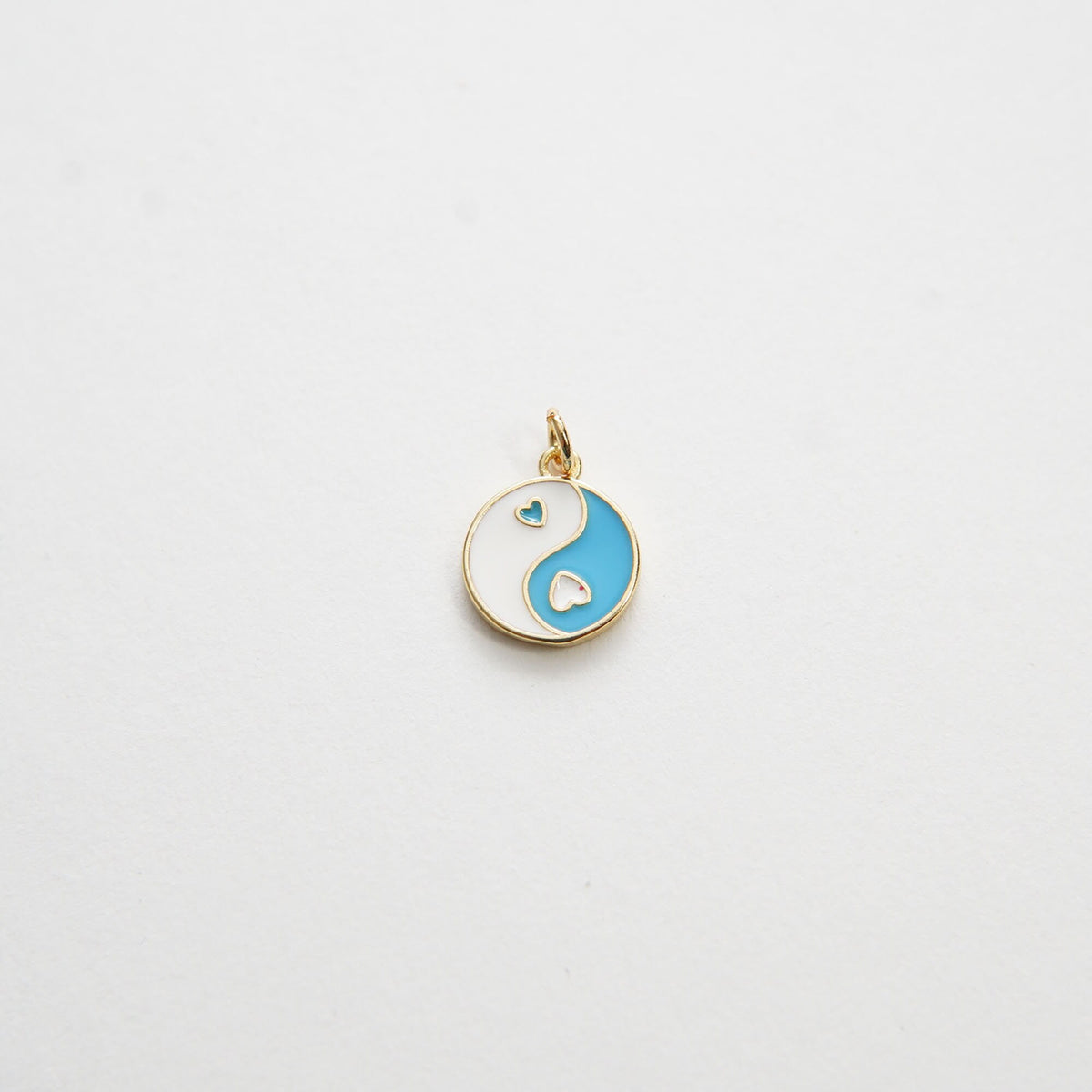 18K Gold Filled Hand Enamel Charm Pendant for Jewelry Making