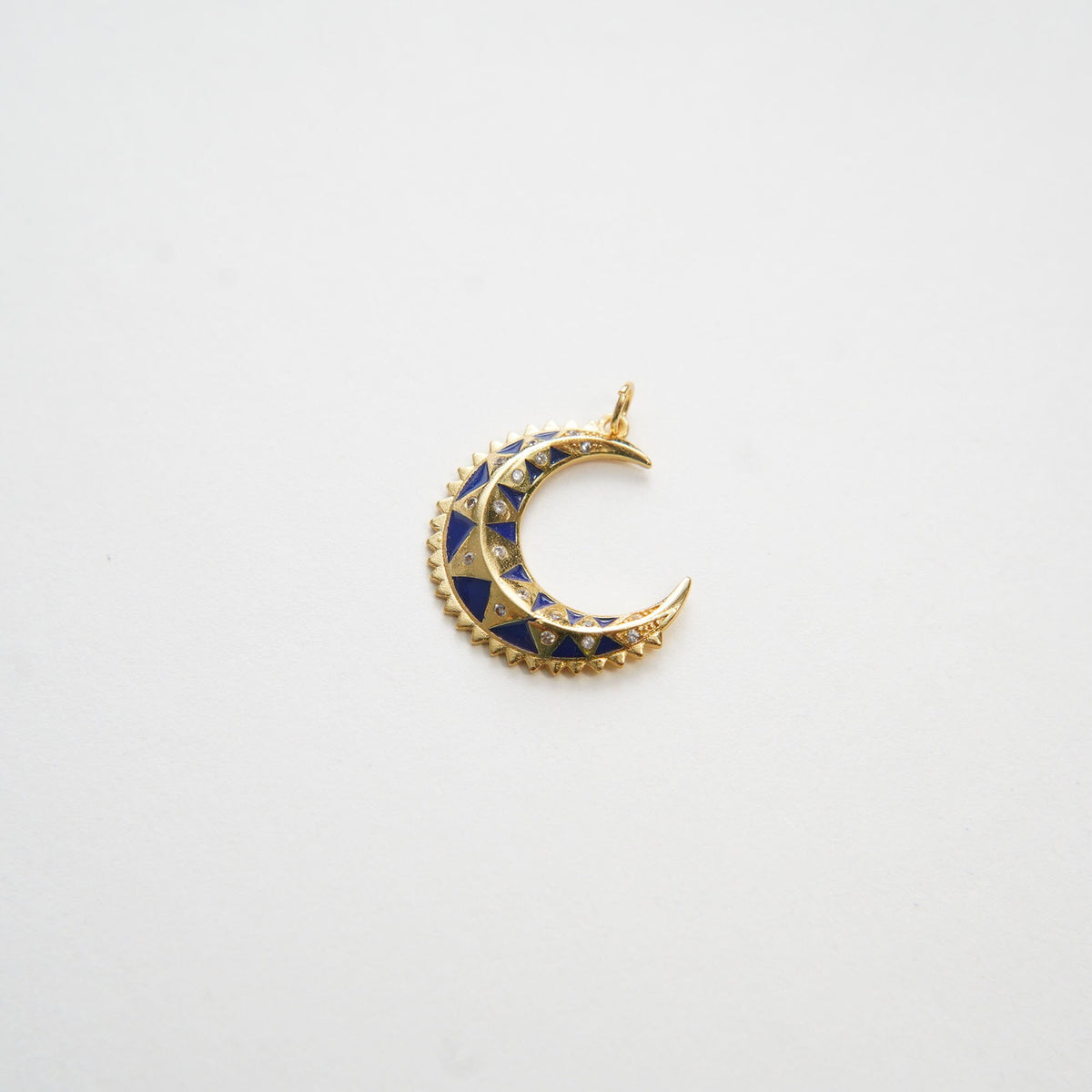 Gold Moon Charms,18K Gold Filled Moon Pendant,Celestial Charm Bracelet Necklace for DIY Jewelry Making Supply (20x24mm)