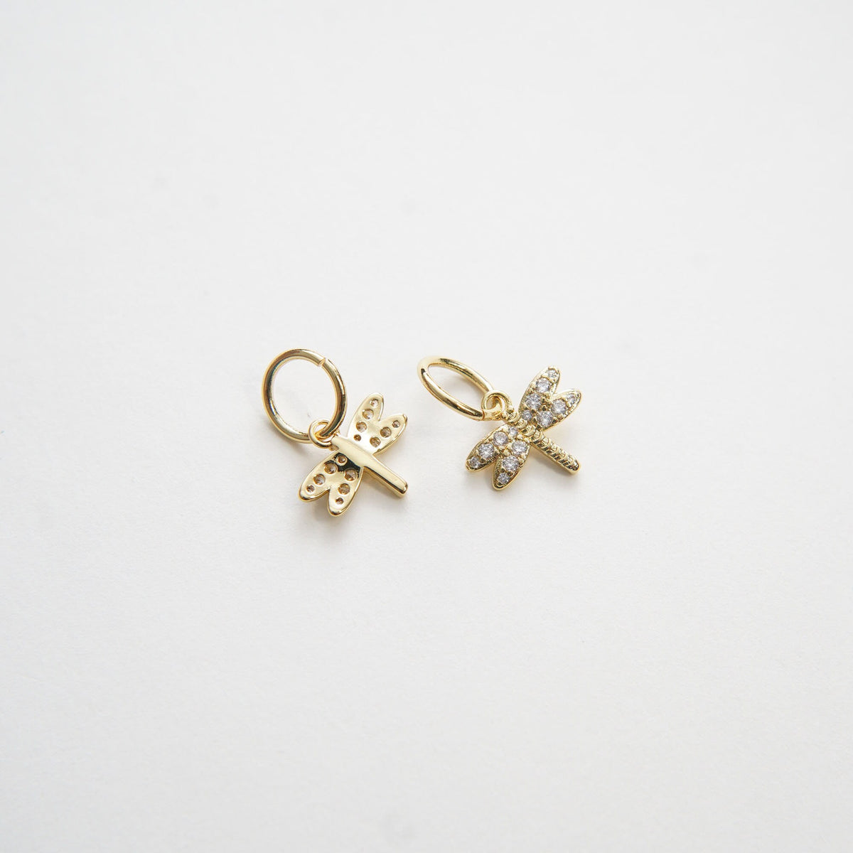 Gold Dragonfly Charms,18K Gold Filled Dragonfly Pendant,Silver Dragonfly Charm Bracelet Necklace for DIY Jewelry Making Suppl