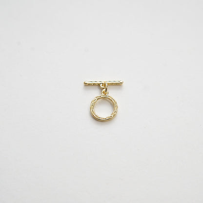 18K Gold Toggle Clasp, Gold OT Clasp Fancy Design OT Clasp Bulk Supply for Bracelet Necklace Component