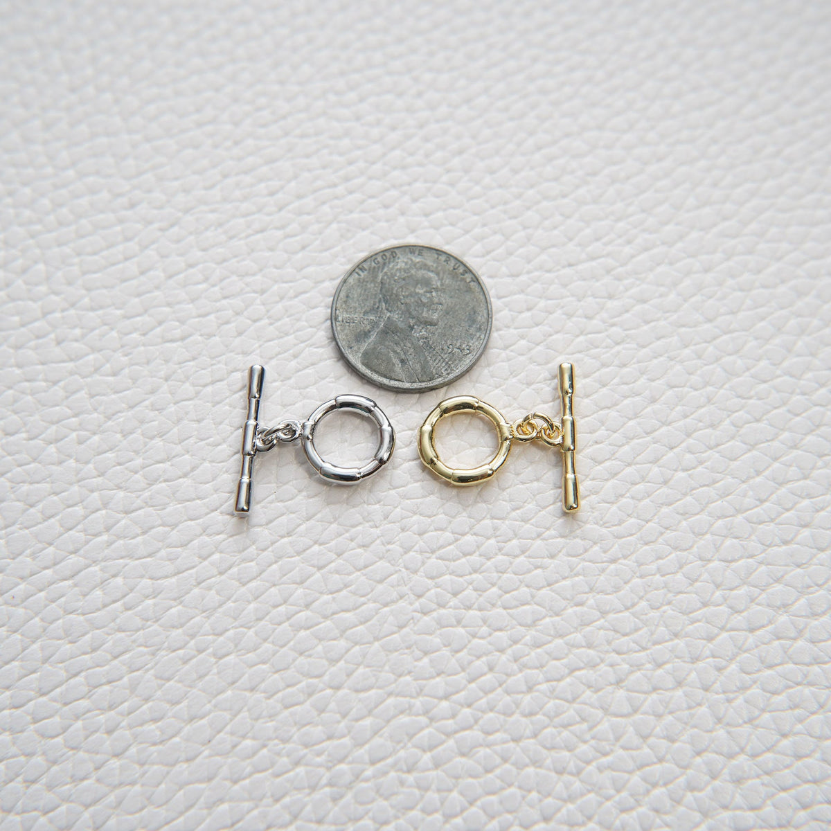 18K Gold Toggle Clasp, Gold OT Clasp Fancy Design OT Clasp Bulk Supply for Bracelet Necklace Component