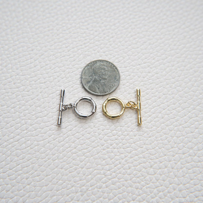 18K Gold Toggle Clasp, Gold OT Clasp Fancy Design OT Clasp Bulk Supply for Bracelet Necklace Component