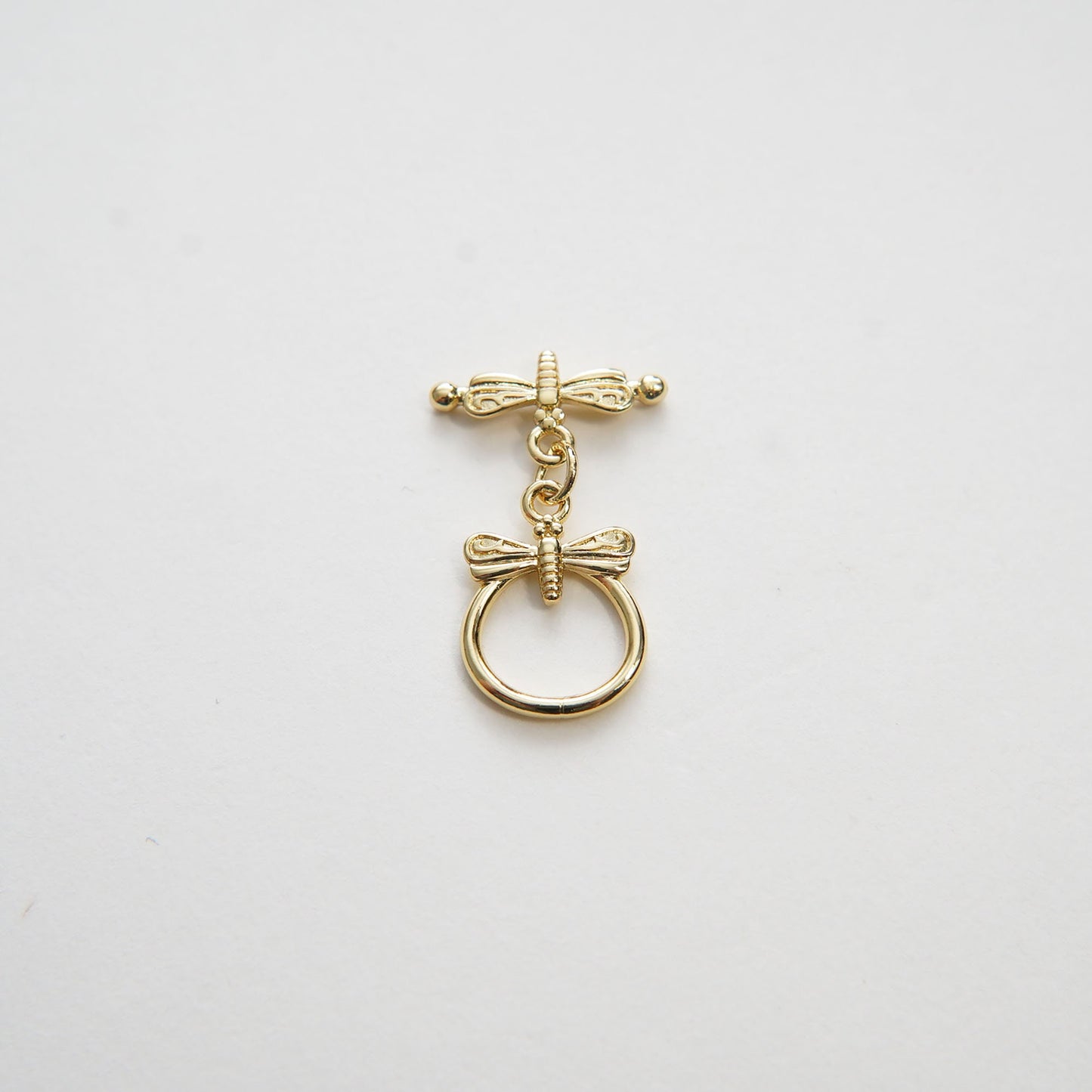 18K Gold Clasp, Gold OT Clasp Fancy Design OT Clasp Bulk Supply for Bracelet Necklace Component