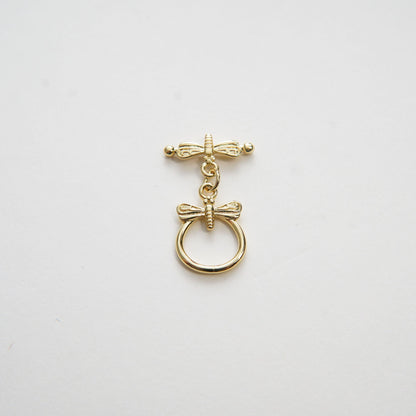 18K Gold Clasp, Gold OT Clasp Fancy Design OT Clasp Bulk Supply for Bracelet Necklace Component