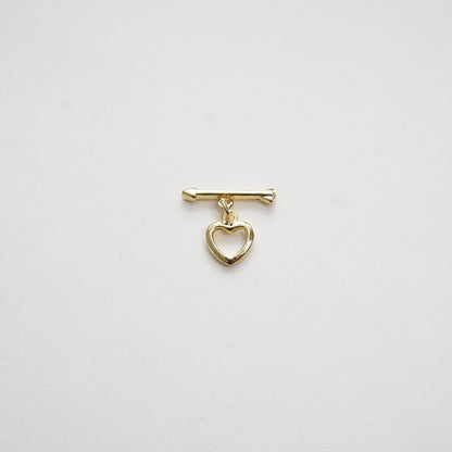 18K Gold Filled Heart Charm Pendant for Jewelry Making
