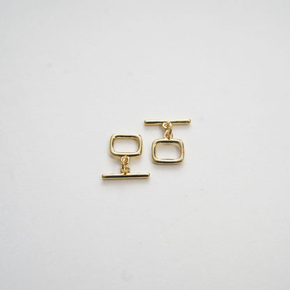 24k Gold Filled Square Toggle Clasp, Jewelry Clasp OT Clasp Findings