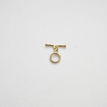 18K Gold Toggle Clasp, Gold OT Clasp Fancy Design OT Clasp Bulk Supply for Bracelet Necklace Component