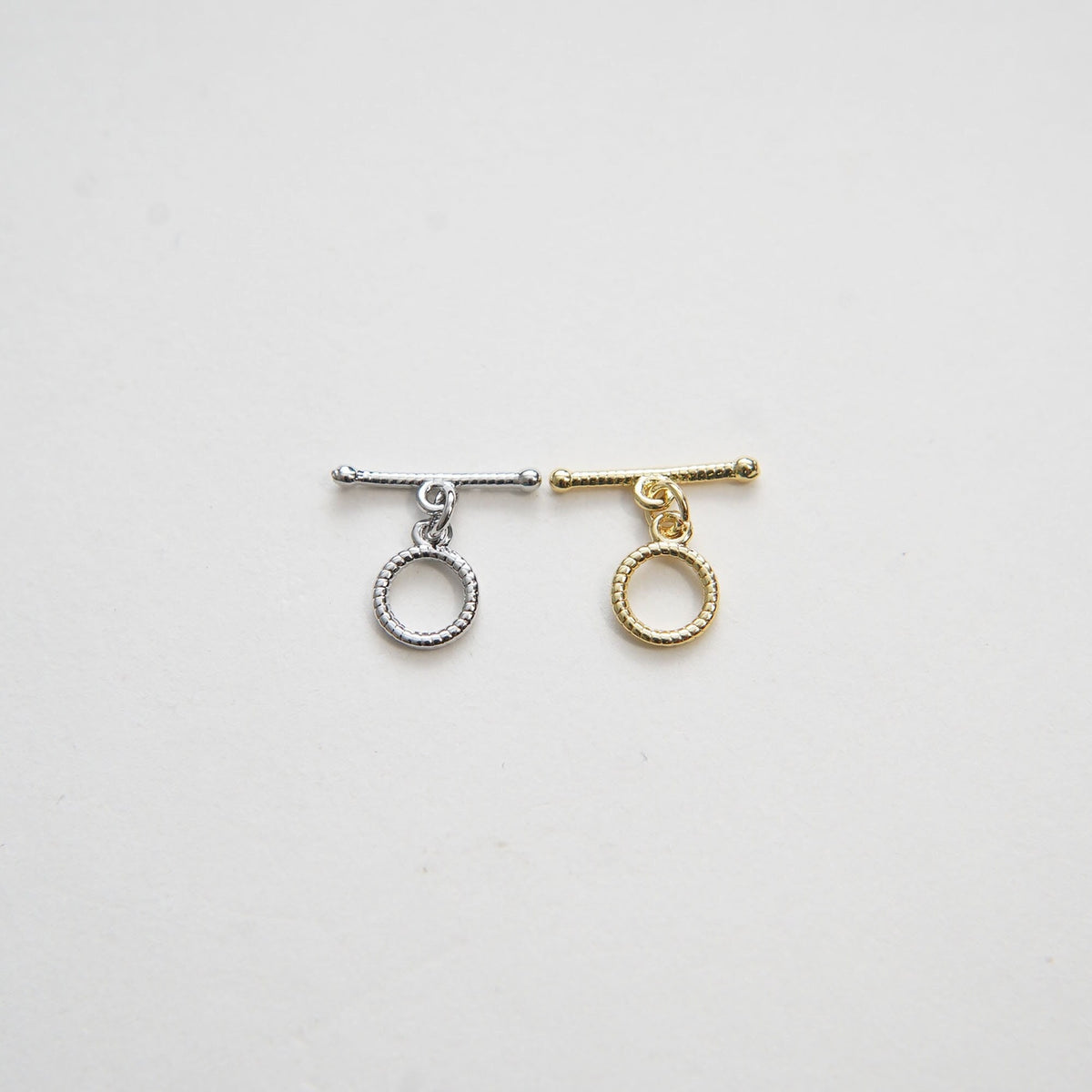 18K Gold Toggle Clasp, Gold OT Clasp Fancy Design OT Clasp Bulk Supply for Bracelet Necklace Component