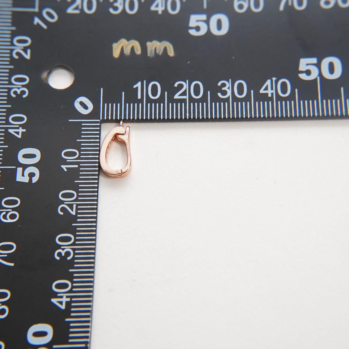 18K Gold Filled Heart CZ Charm Pendant for Jewelry Making