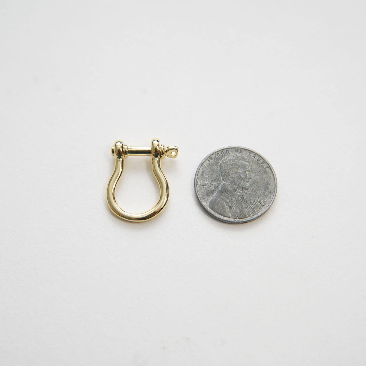 18K Gold filled Carabiner Horse Shoe Screw Clasp,Screw Clasp U shape ,Oval Clasp,SImple Oval Shaped Clasps