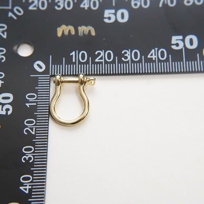 18K Gold filled Carabiner Horse Shoe Screw Clasp,Screw Clasp U shape ,Oval Clasp,SImple Oval Shaped Clasps