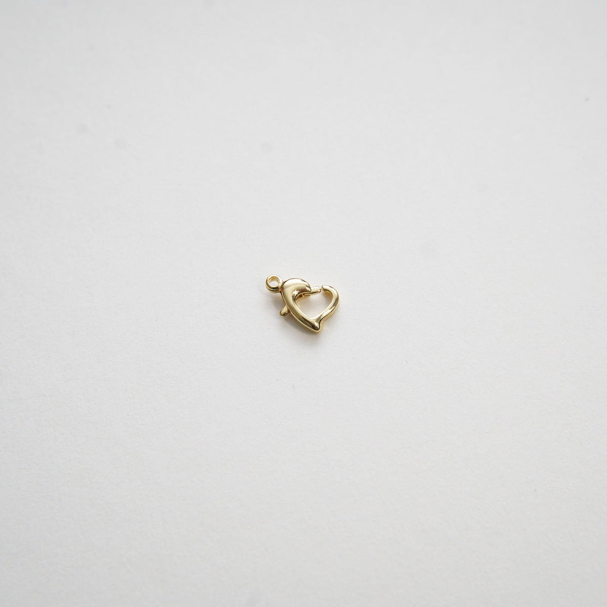 18K Gold Filled Heart Charm Pendant for Jewelry Making