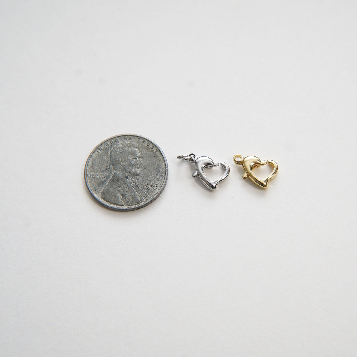 18K Gold Filled Heart Charm Pendant for Jewelry Making