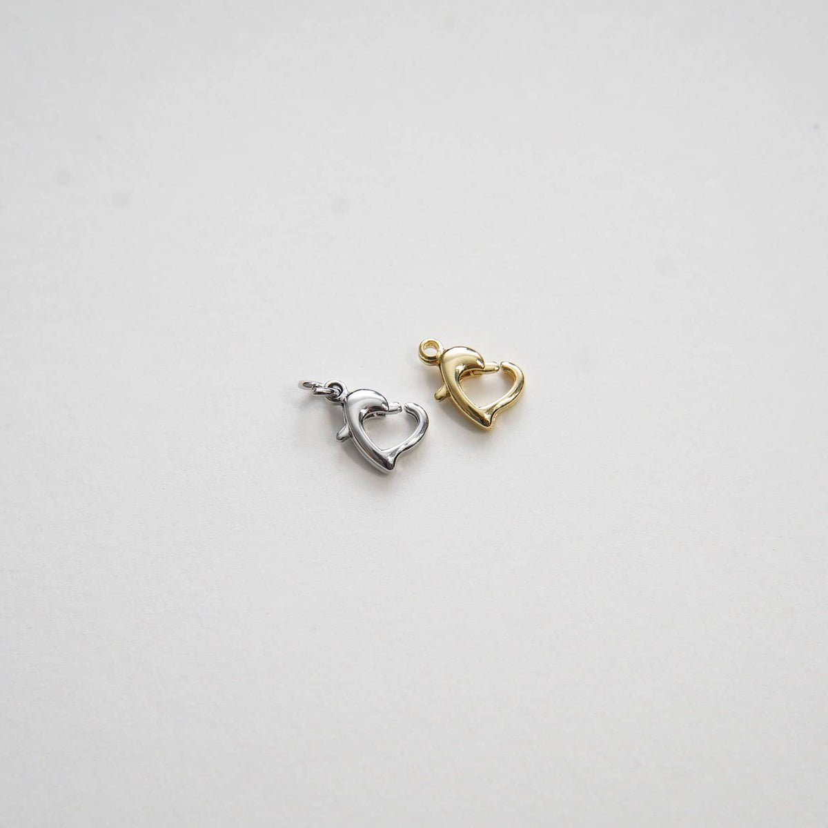 18K Gold Filled Heart Charm Pendant for Jewelry Making