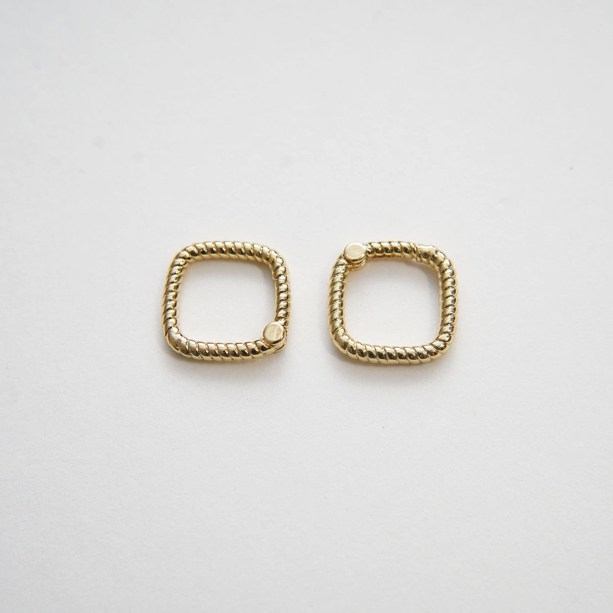 18K Gold Filled Square Clasp for Jewelry Making