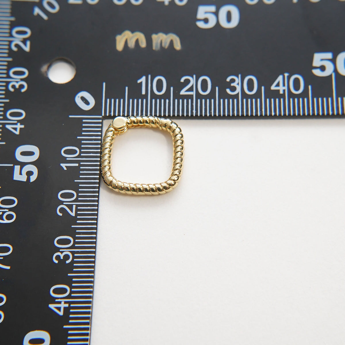 18K Gold Filled Square Clasp for Jewelry Making