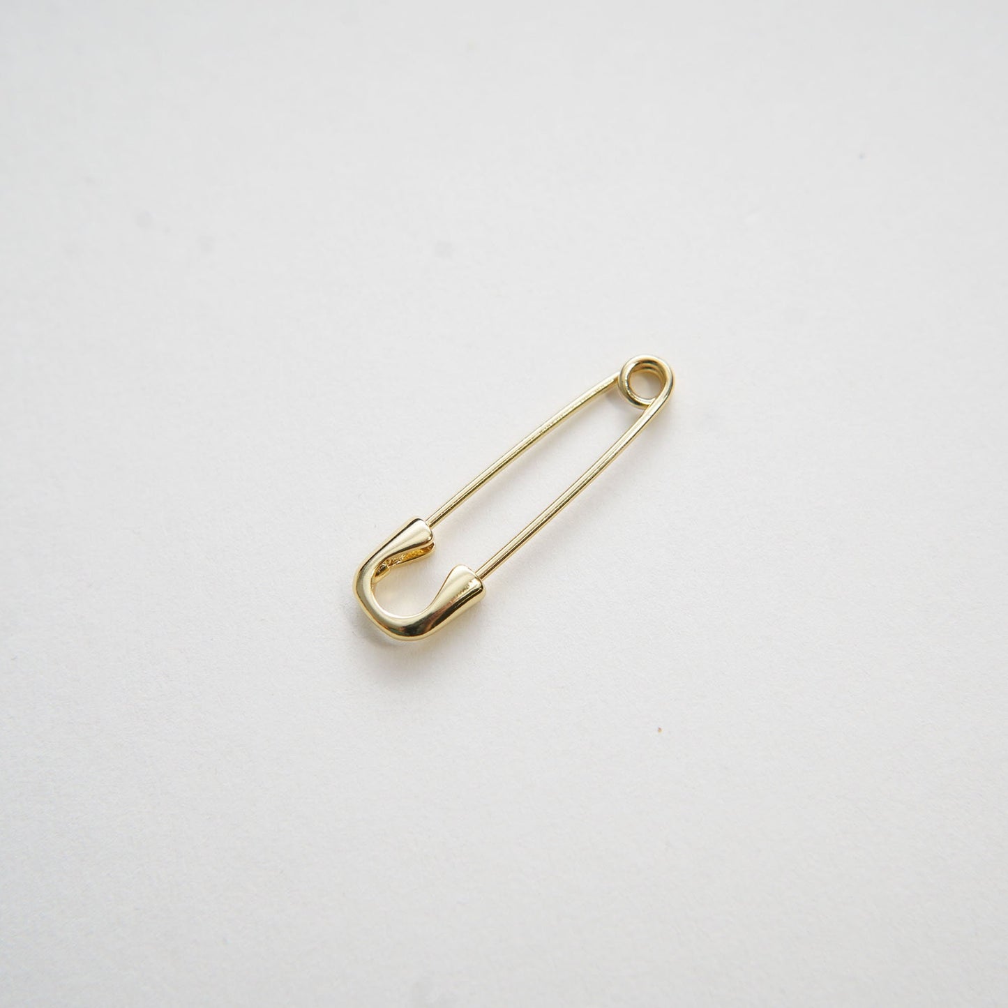 18K Gold Filled Safety Pin Charm for DIY Necklacee Jewelry Making