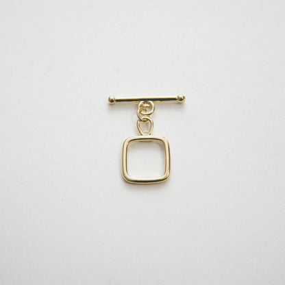 24k Gold Filled Square Toggle Clasp, Jewelry Clasp OT Clasp Findings
