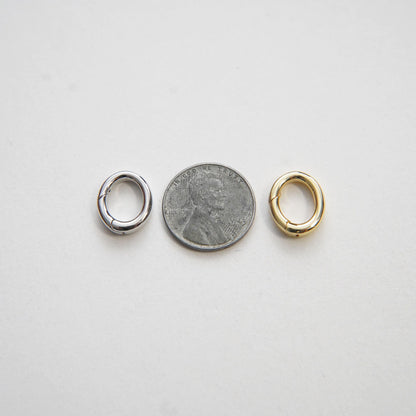 18K Gold Filled Oval Clasp for Jewelry Making