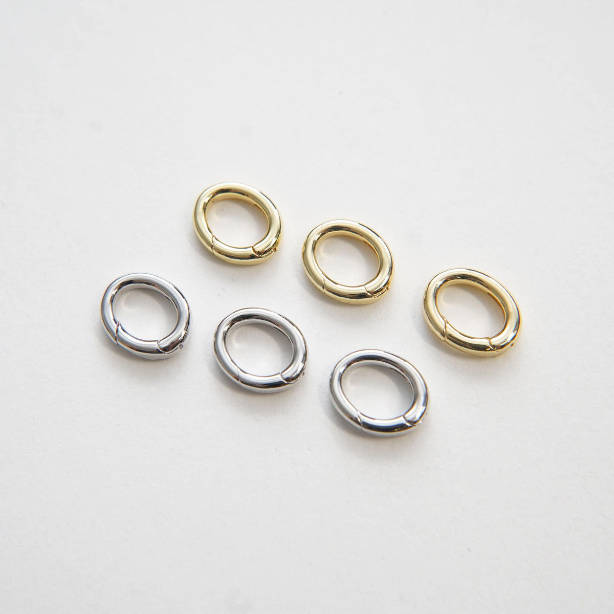 18K Gold Filled Oval Clasp for Jewelry Making