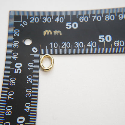 18K Gold Filled Oval Clasp for Jewelry Making