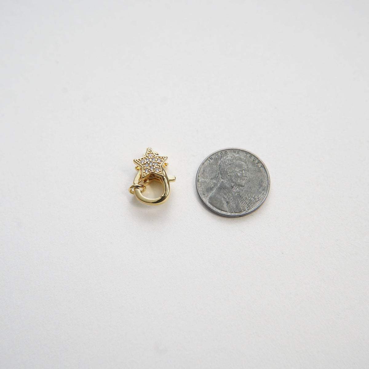 Gold Star Lobster Clasp, Unique Design Lobster Claw with Jump Ringfor Necklace Bracelet Anklet Making