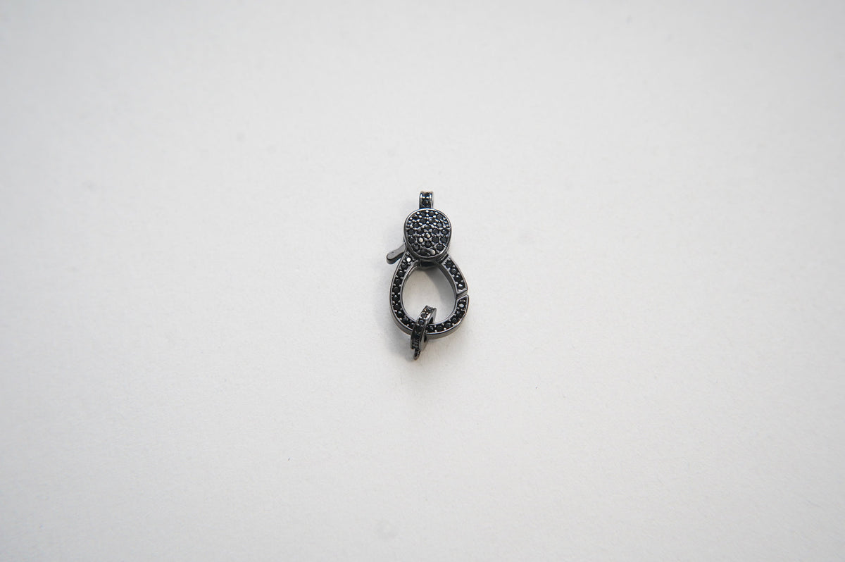 Black Clasp,18K Gold Filled Lobster Clasp Gold Lobster Claw for DIY Jewelry Finding Necklace Bracelet