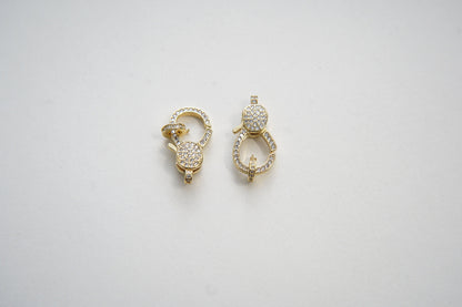 Black Clasp,18K Gold Filled Lobster Clasp Gold Lobster Claw for DIY Jewelry Finding Necklace Bracelet