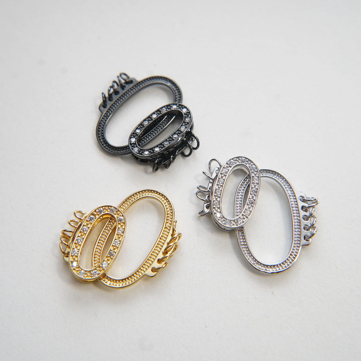 18K Gold Filled necklace connector for DIY Jewelry