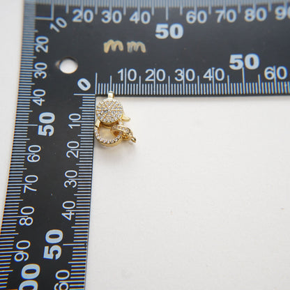 18K Gold Filled Heart Charm Pendant for Jewelry Making