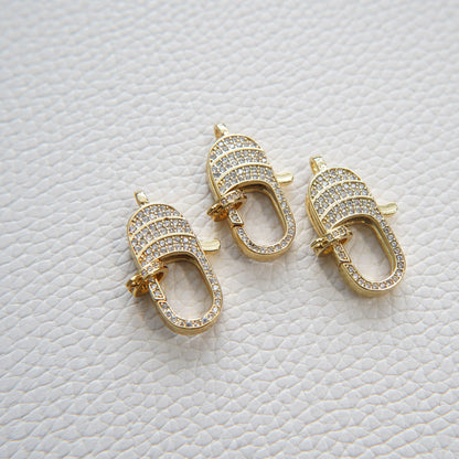 Gold Clasp,18K Gold Filled Lobster Clasp Gold Lobster Claw for DIY Jewelry Finding Necklace Bracelet