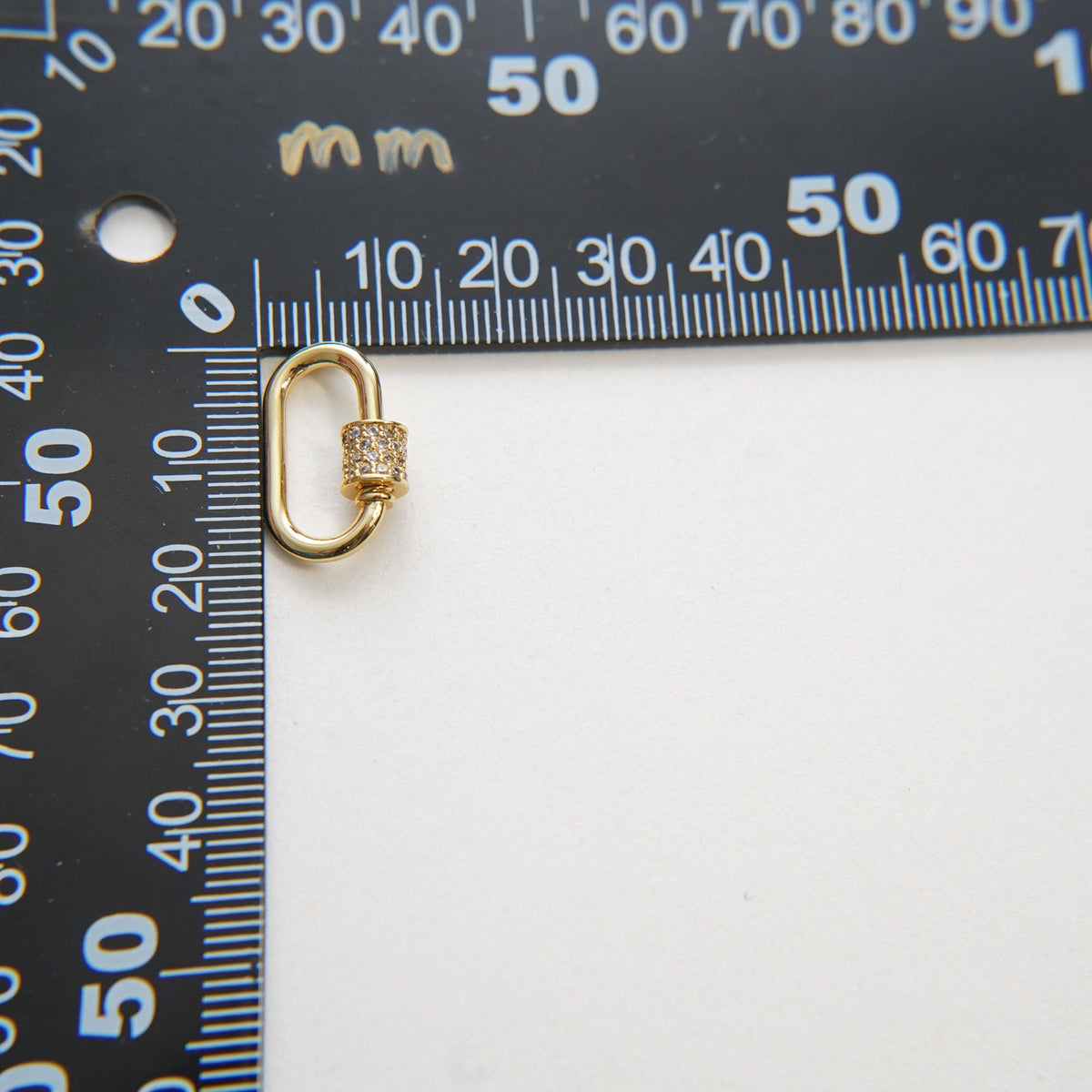 18K Gold Filled Oval Carabiner Clasp,Buckle Clasp,Carabiner Screw Clasp,Turnbuckle,for DIY Jewelry