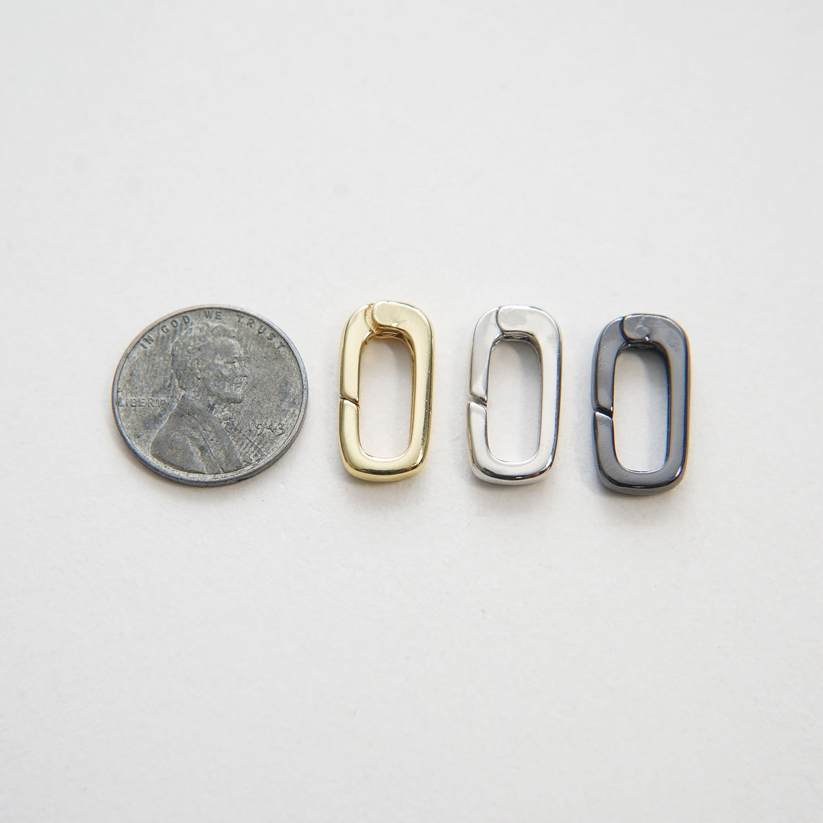 18K Gold Filled Oval Carabiner Clasp,Buckle Clasp,Carabiner Screw Clasp,Turnbuckle,for DIY Jewelry