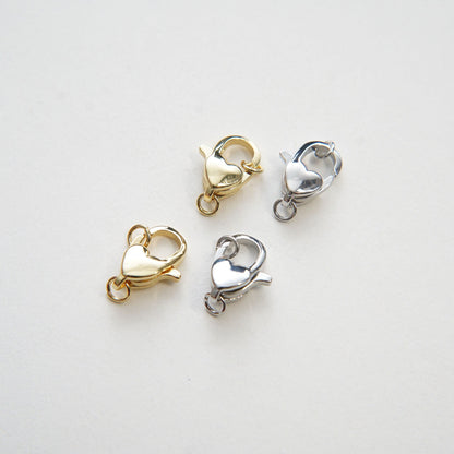18K Gold Filled Heart Clasp for Jewelry Making