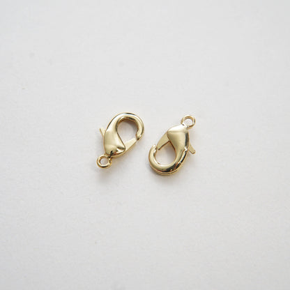 Gold Necklace Clasp,18K Gold Filled Lobster Clasp Gold Lobster Claw for DIY Jewelry Finding Necklace Bracelet