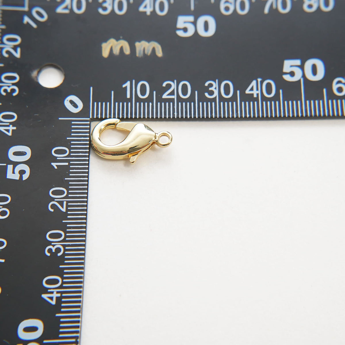 Gold Necklace Clasp,18K Gold Filled Lobster Clasp Gold Lobster Claw for DIY Jewelry Finding Necklace Bracelet
