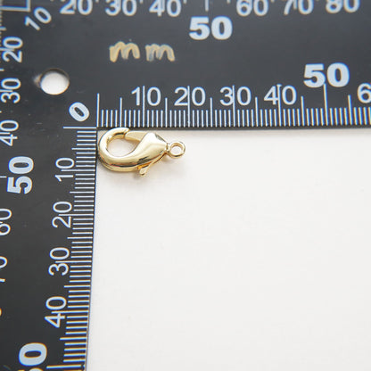 Gold Necklace Clasp,18K Gold Filled Lobster Clasp Gold Lobster Claw for DIY Jewelry Finding Necklace Bracelet