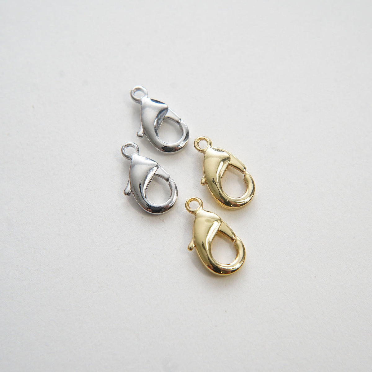 Gold Necklace Clasp,18K Gold Filled Lobster Clasp Gold Lobster Claw for DIY Jewelry Finding Necklace Bracelet