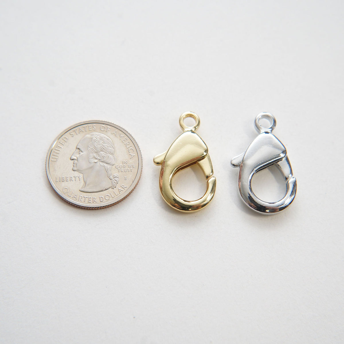 Gold Necklace Clasp,18K Gold Filled Lobster Clasp Gold Lobster Claw for DIY Jewelry Finding Necklace Bracelet