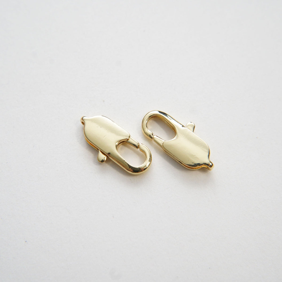 Gold Necklace Connector Clasp,18K Gold Filled Lobster Clasp Gold Lobster Claw for DIY Jewelry Finding Necklace Bracelet