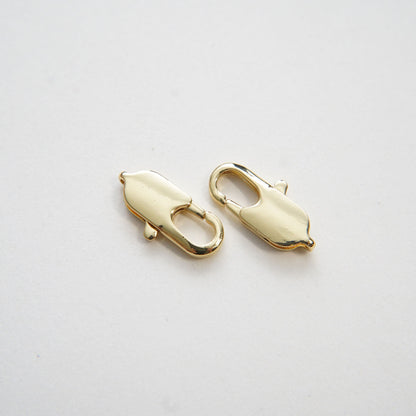 Gold Necklace Connector Clasp,18K Gold Filled Lobster Clasp Gold Lobster Claw for DIY Jewelry Finding Necklace Bracelet