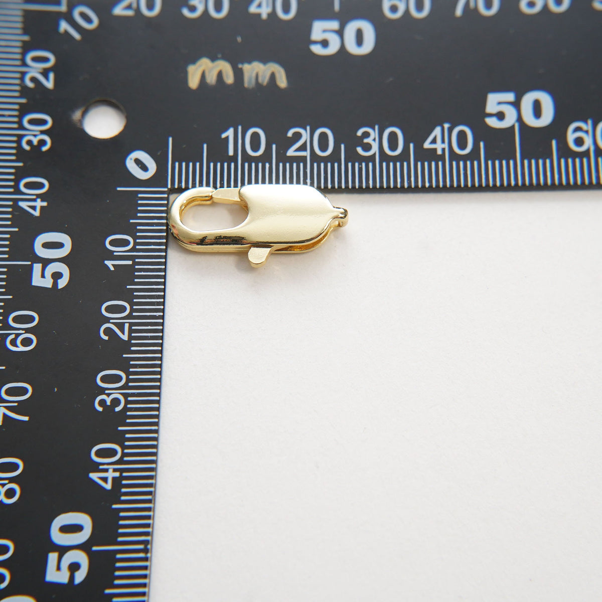 Gold Necklace Connector Clasp,18K Gold Filled Lobster Clasp Gold Lobster Claw for DIY Jewelry Finding Necklace Bracelet