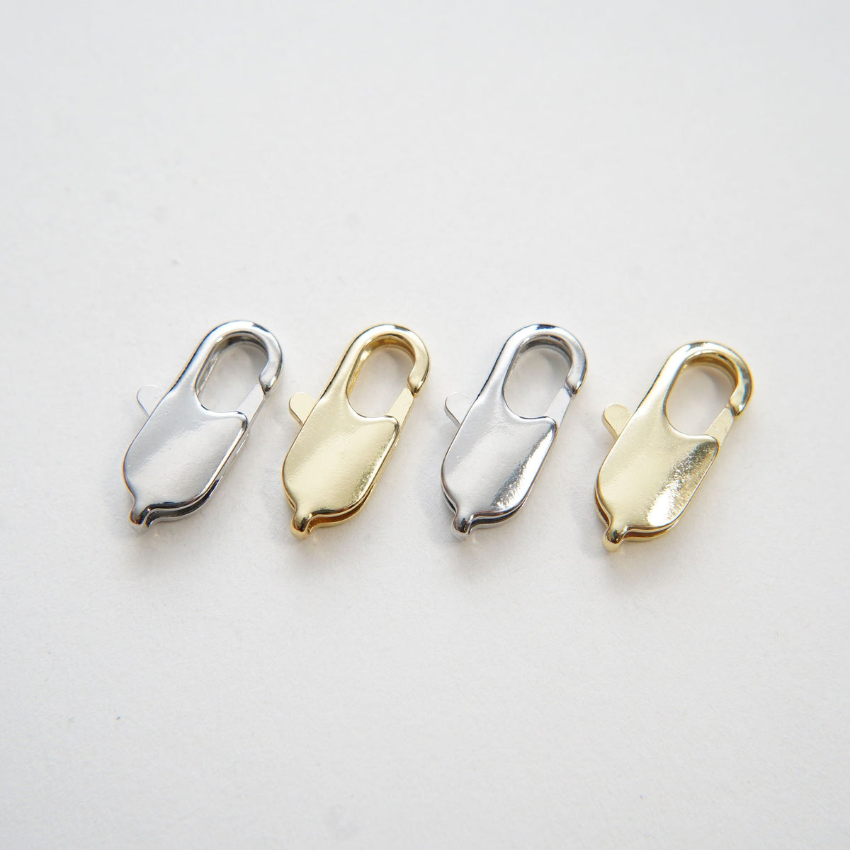 Gold Necklace Connector Clasp,18K Gold Filled Lobster Clasp Gold Lobster Claw for DIY Jewelry Finding Necklace Bracelet